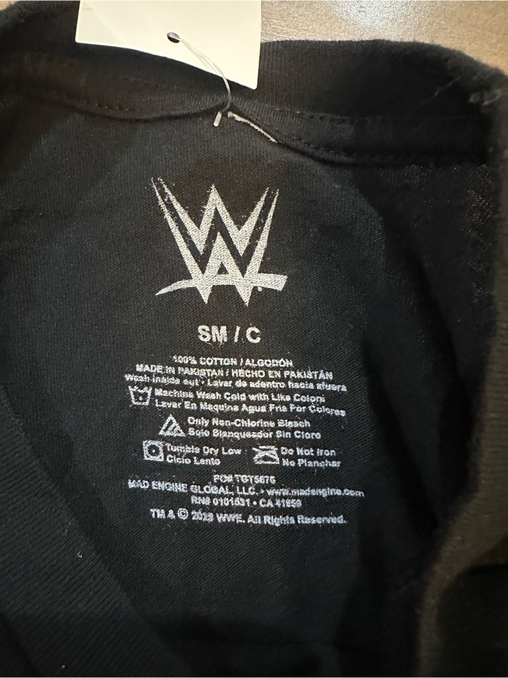 WWE Black Tee with Multicolor Legends Graphic - Picture 4 of 5